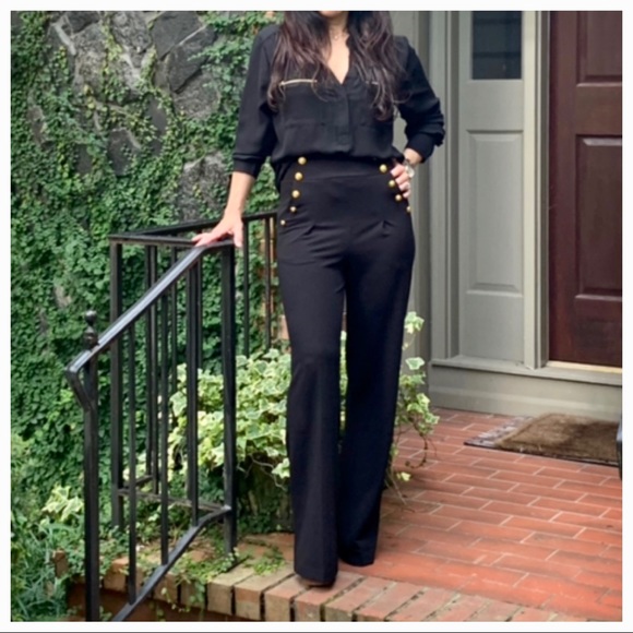 ✨RESTOCK ✨Black gold button side pocket pants - Picture 6 of 8